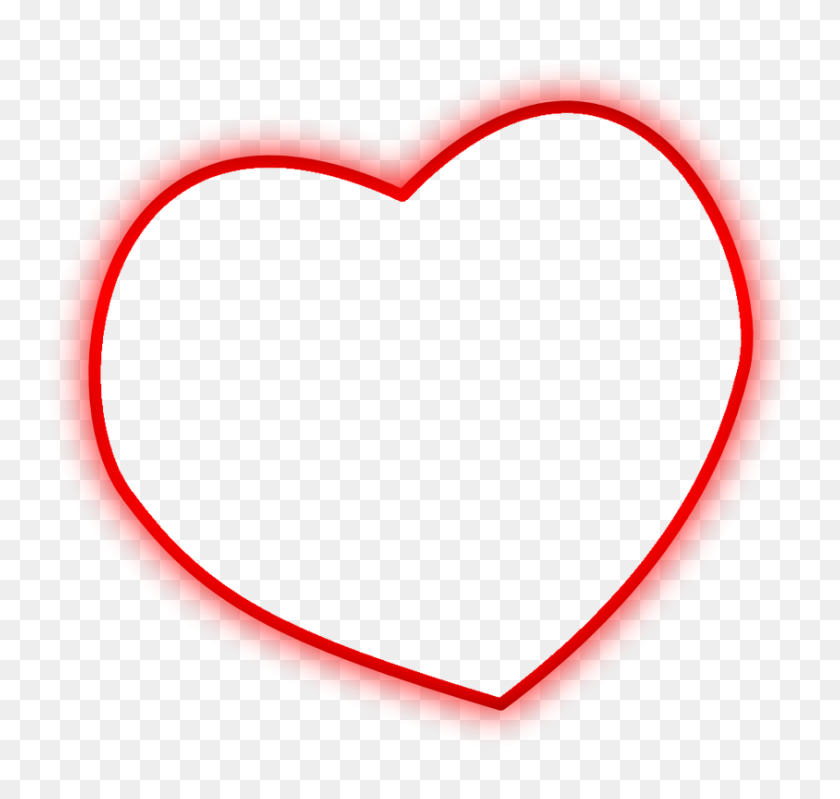 844x800 Heart Shape Png Frames For Picture Editing - Heart Shape PNG