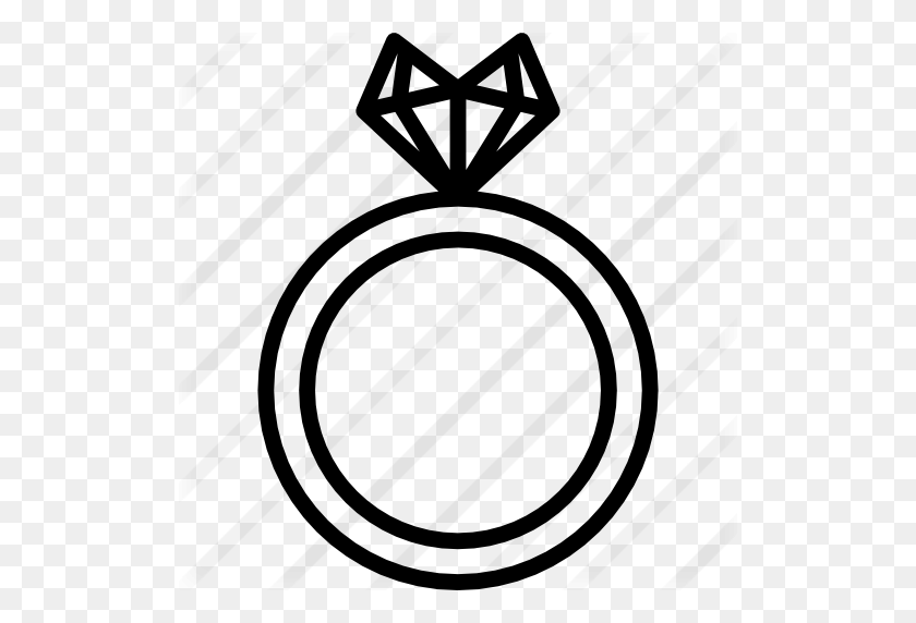 512x512 Heart Shaped Diamond Ring - Diamond Shape Clipart Black And White