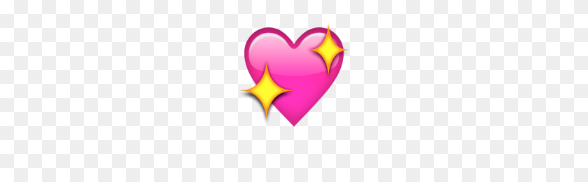 200x200 Corazón Brilla Transparente Sparkling Emoji Sparkling Heart Rrosa - Sparkle Png Transparente