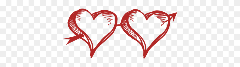 400x175 Heart Sunglasses Clip Art - Arrow With Heart Clipart