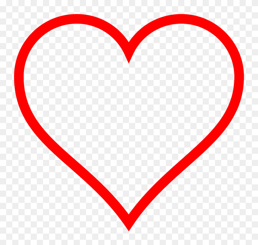 1083x1024 Heart Transparent Png Pictures - Heart Outline Clipart Black And White