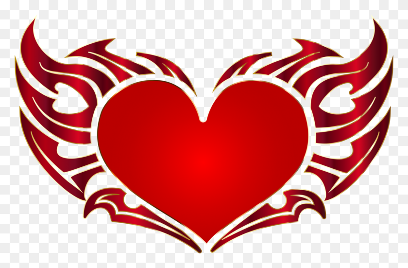 1190x750 Heart Tribe Love Symbol Encapsulated Postscript - Love Word Clipart