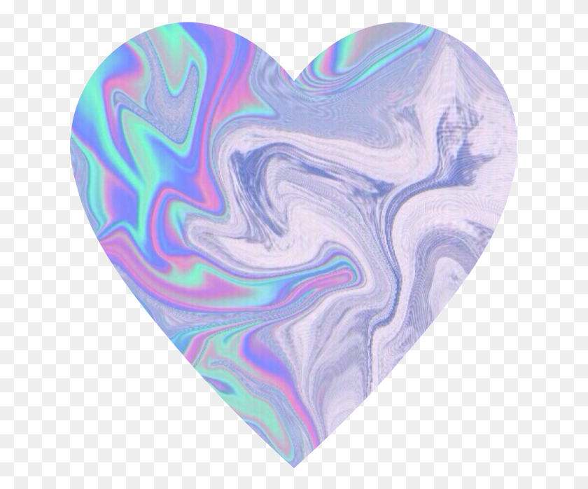 639x638 Heart Tumblr Holographic - Holographic PNG