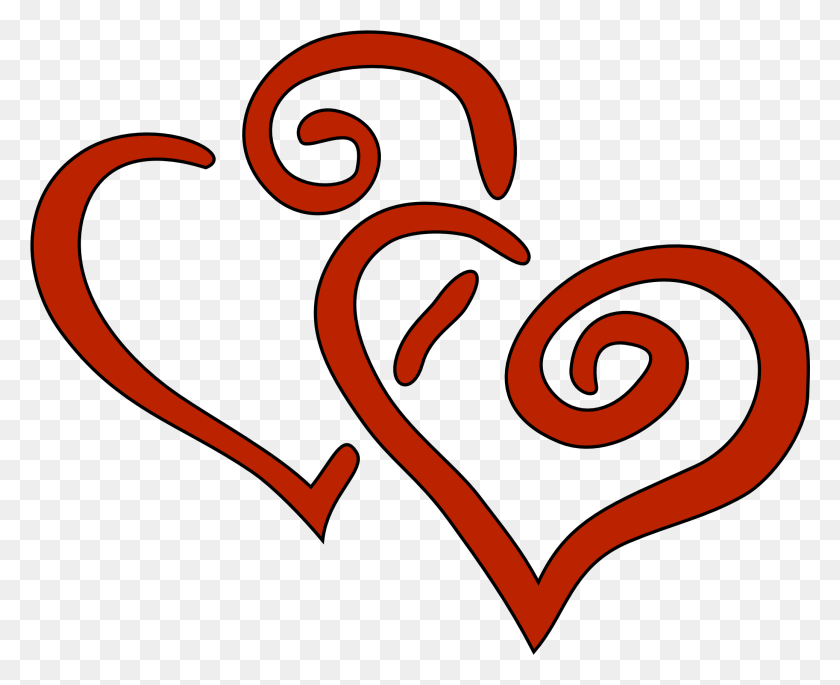 2074x1664 Heart Valentine Cliparts - Free Wedding Bells Clipart
