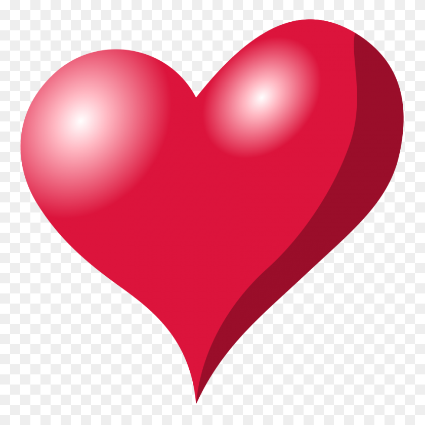 900x900 Heart Vector File, Vector Clip Art - Heart Balloon Clipart