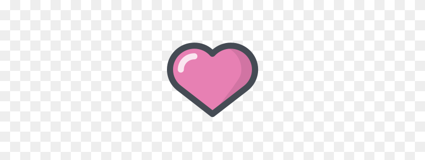 256x256 Heart Vector Image - Heart PNG Outline