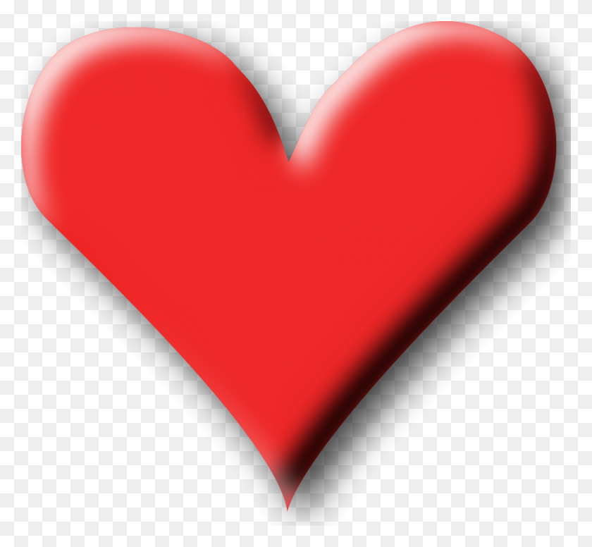 900x827 Heart With Shadow Vector File, Vector Clip Art - Love Heart Clipart