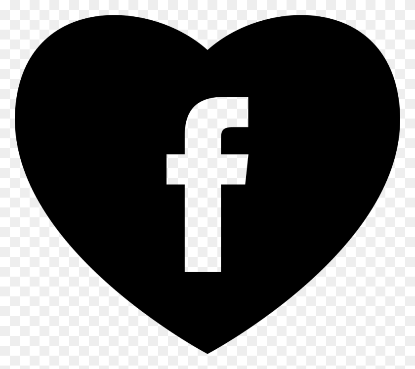 980x864 Heart With Social Media Facebook Logo Png Icon Free Download - Facebook Heart PNG