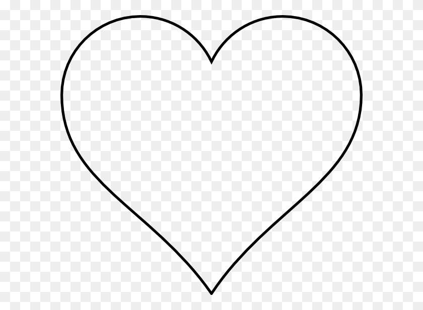 600x556 Heart With Transparent Background Clip Art - Clipart Without White Background