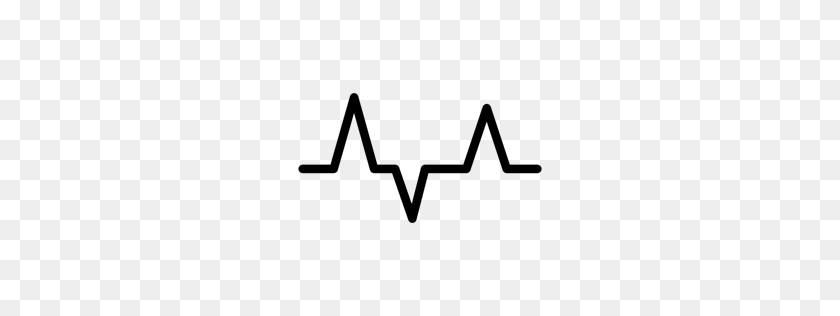 256x256 Heartbeat, Electrocardiography, Medical, Cardiogram - Heartbeat Line PNG