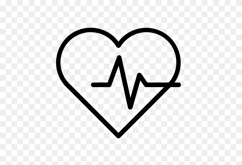 512x512 Иконки Сердцебиения, Скачать Бесплатные Png И Векторные Иконки, Без Ограничений - Heartbeat Line Clipart