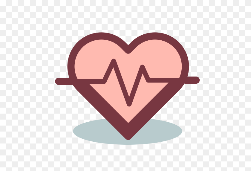 512x512 Heartbeat, Life, Signal Icon With Png And Vector Format For Free - Heartbeat Clipart Free