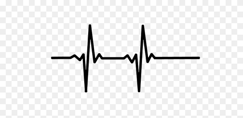 620x348 Heartbeat Line With Heart - Heartbeat Line Clipart Black And White