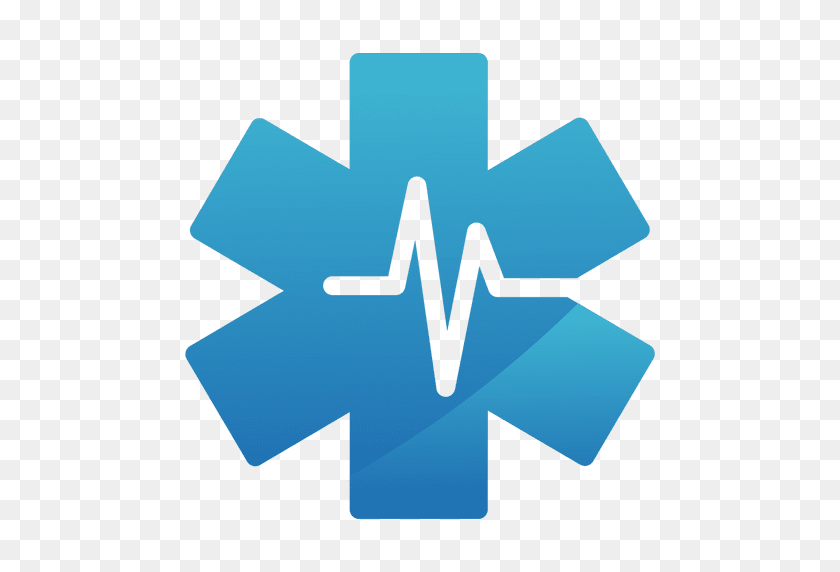 512x512 Heartbeat Star Medical Logo - Medical Logo PNG