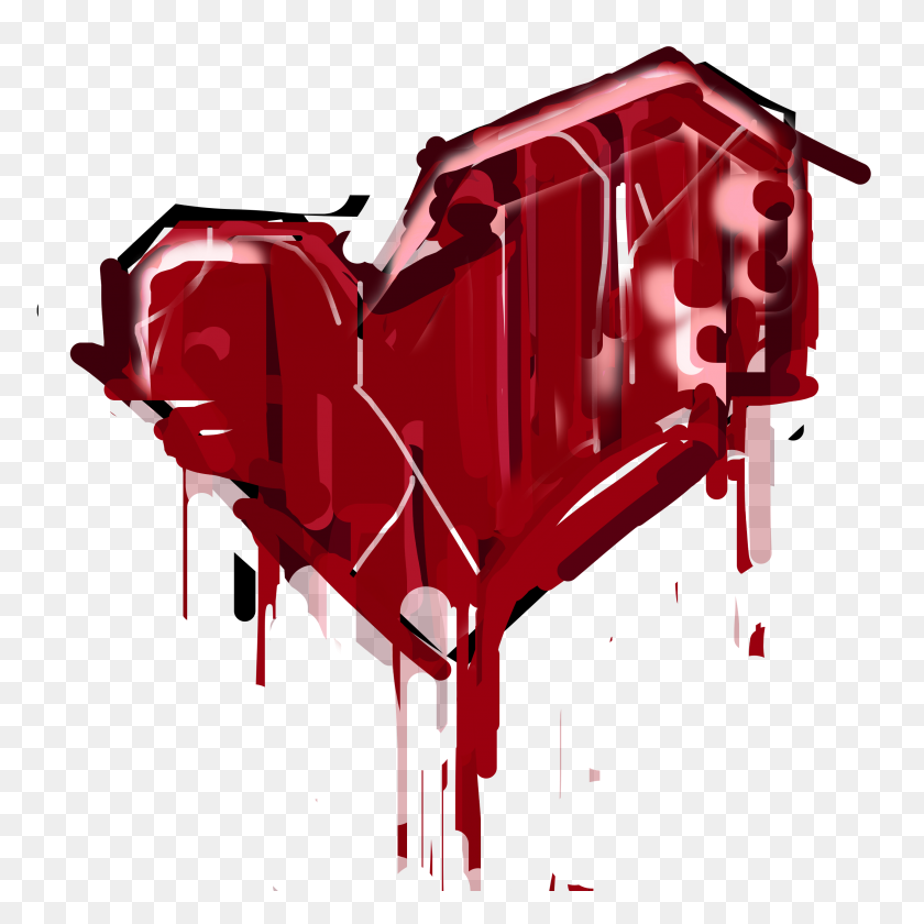 2560x2560 Heartbreak Heart Blood Splatter Graffiti Freetoedit Fte - Salpicadura De Sangre Png Transparente