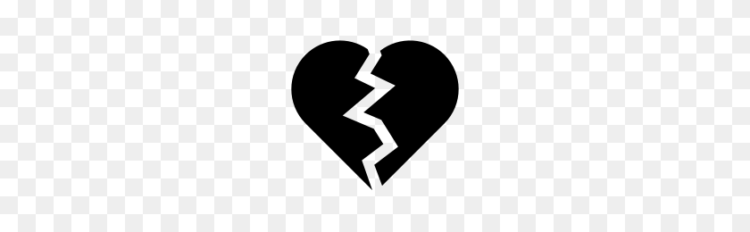 200x200 Heartbreak Icons Noun Project - Разбитое Сердце Png