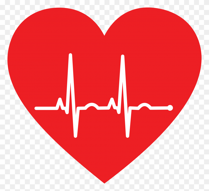 4000x3628 Hearts Clipart Heartbeat - Heartbeat PNG