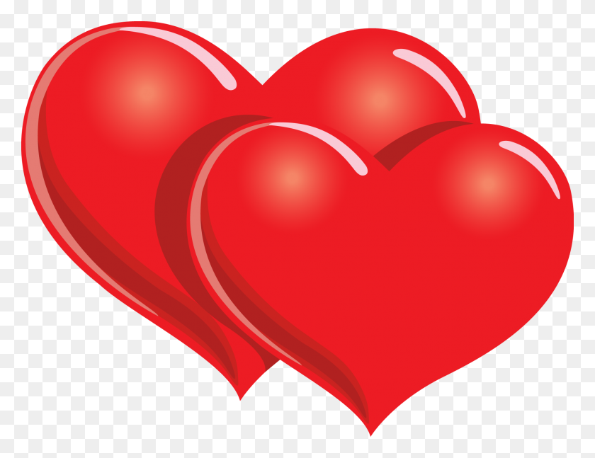1897x1428 Hearts Clipart Relationship - Heart Shape PNG