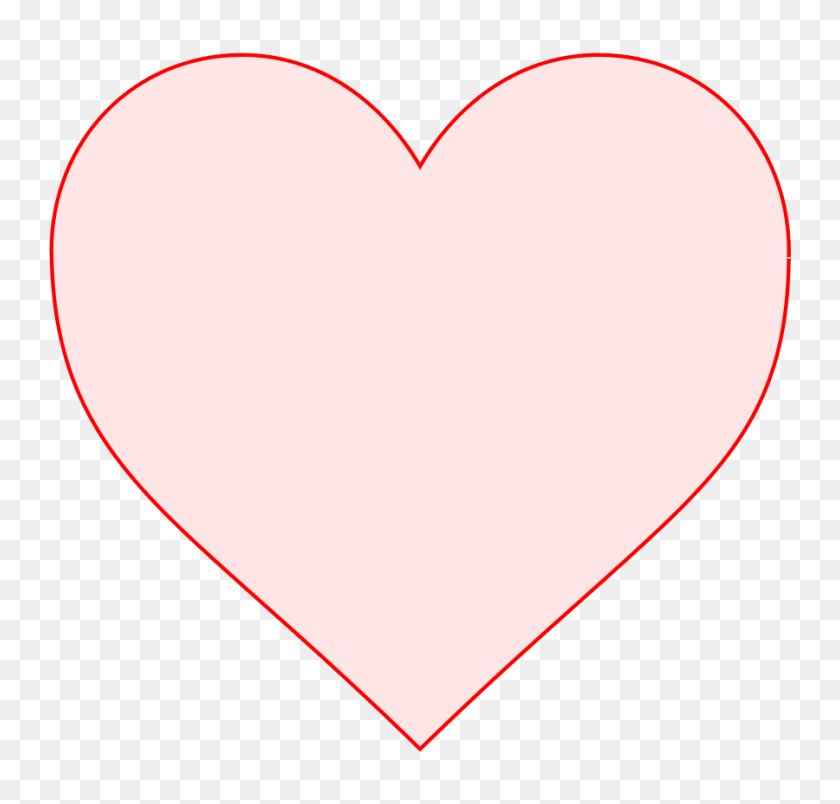900x859 Hearts Clipart Sized - White Heart PNG