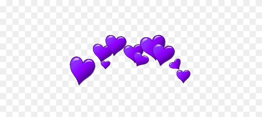 500x317 Сердце Macbookheart Фильтр Линзы Snapchat Snapchatfilt - Пурпурное Сердце Png