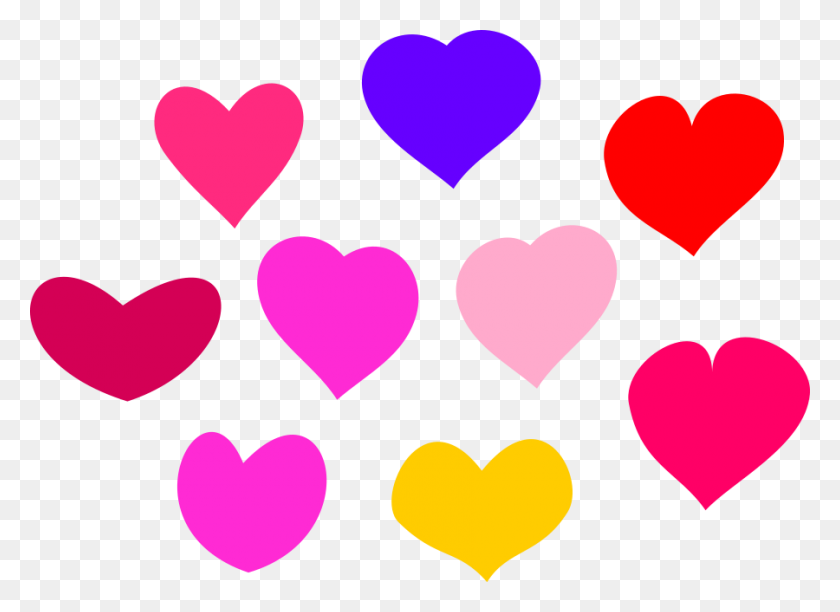 900x637 Сердечки Свадебные Сердца Бесплатные Изображения Клипарт - День Святого Валентина Сердца Клипарт
