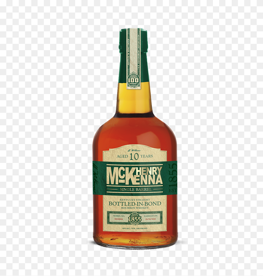 640x821 Heaven Hill Distillery Henry Mckenna Single Barrel - Whiskey Bottle PNG