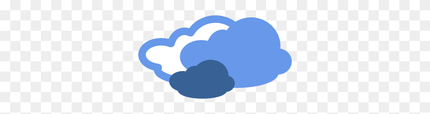 300x163 Heavy Clouds Weather Symbol Clip Art Free Vector - Windy Weather Clipart