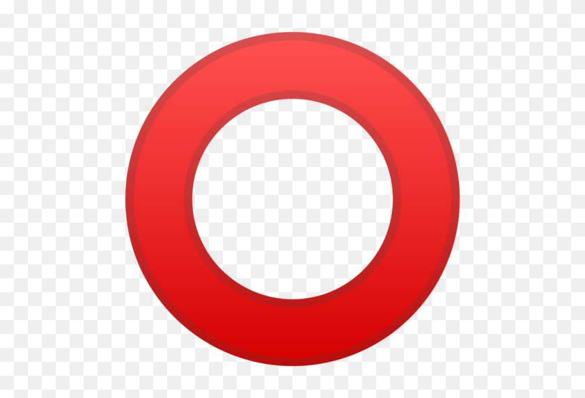 512x512 Heavy Large Circle Emoji - Circulo Rojo PNG
