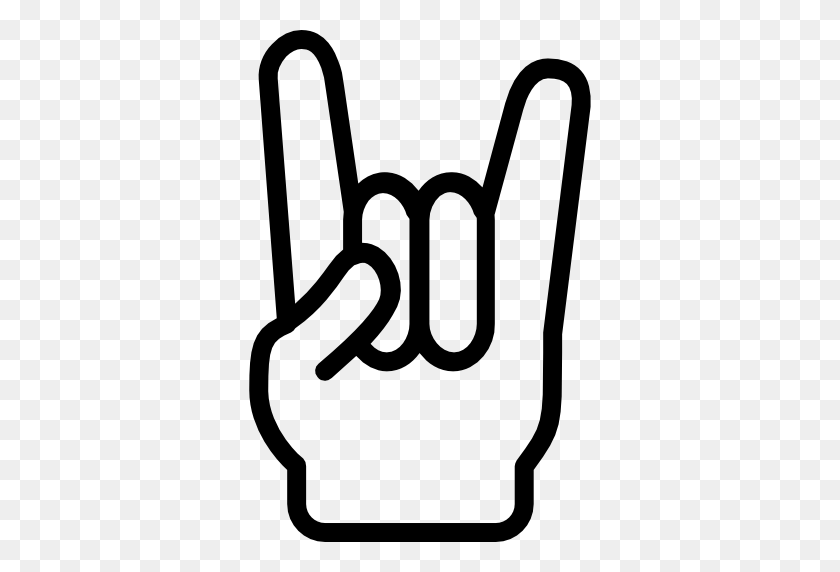 512x512 Heavy Metal, Rock And Roll, Hands And Gestures, Gesture, Concert - Rock Music Clipart
