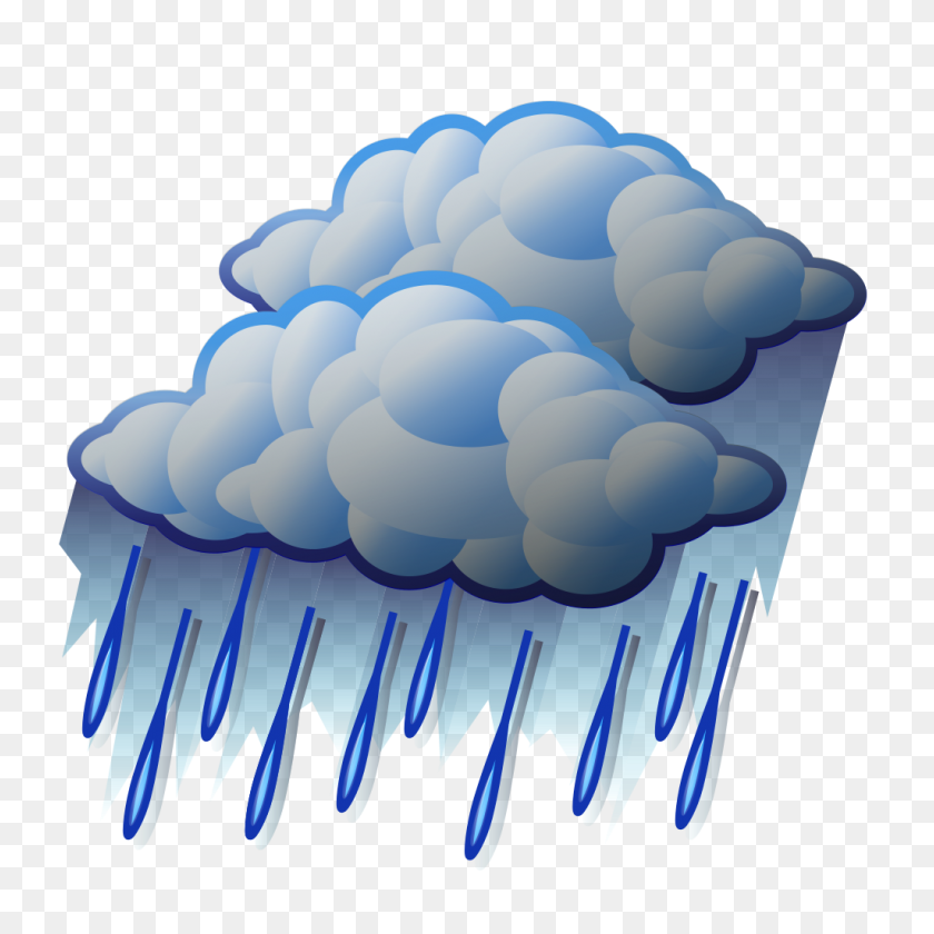 1024x1024 Heavy Rain - Rainfall Clipart