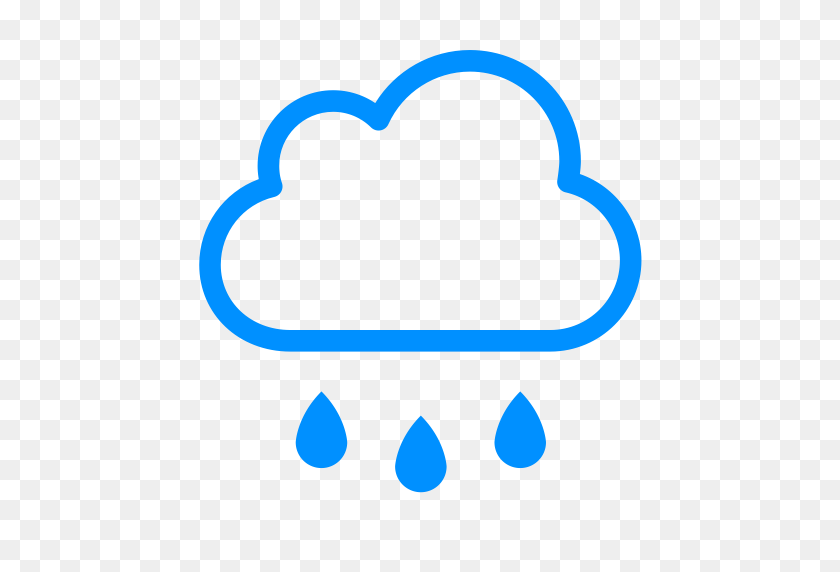 512x512 Heavy Rain, Rain, Shower Icon With Png And Vector Format For Free - Rain Showers Clipart