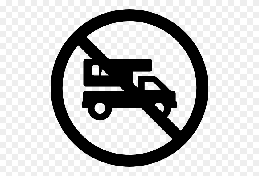 512x512 Heavy Vehicles Not Allowed - Not Allowed PNG