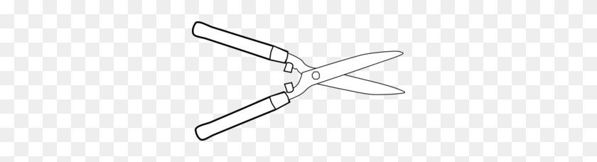 300x168 Hedge Cutter Clip Art - Shovel Clipart Black And White
