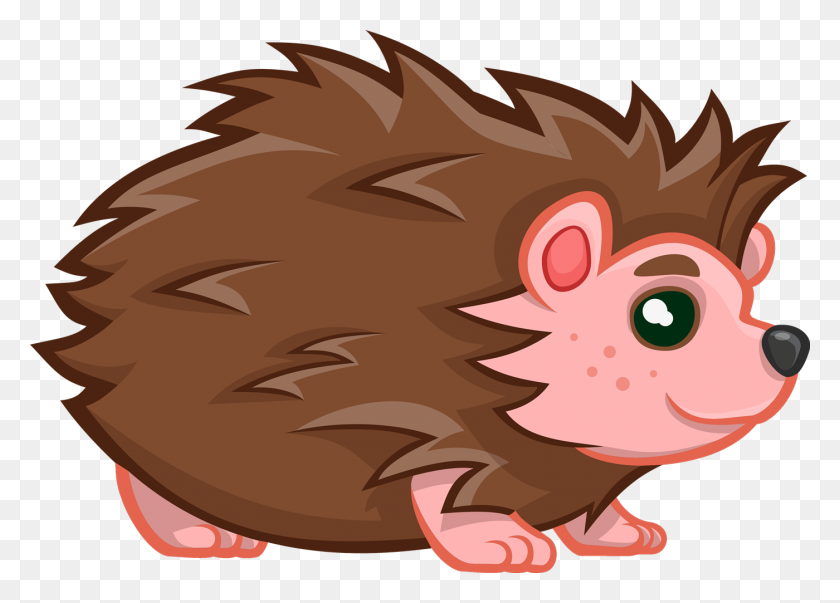 1400x975 Hedgehog Clip Art - Hog Clipart