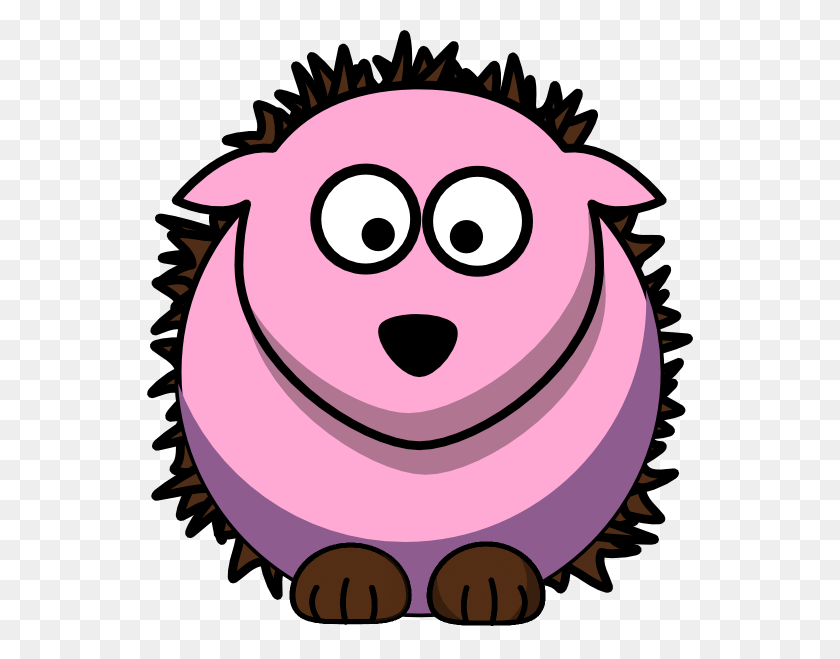 546x599 Hedgehog Pink Hedgehogs And Clip Art - Capitalism Clipart