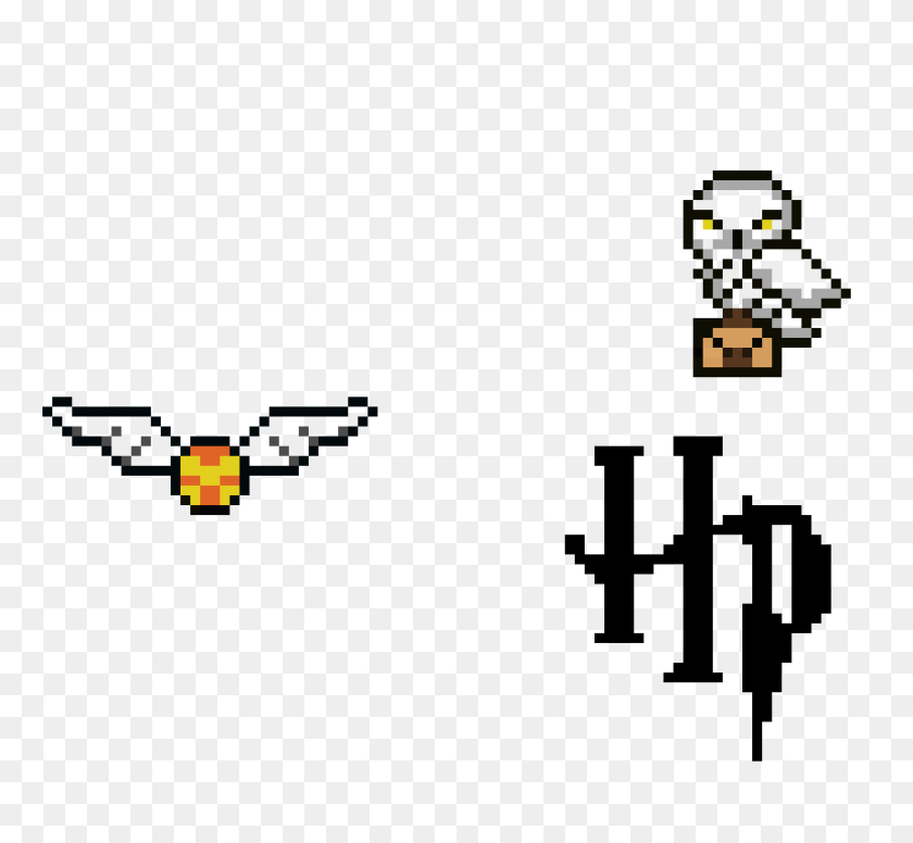 860x790 Hedwig And The Golden Snitch Pixel Art Maker - Golden Snitch Clipart