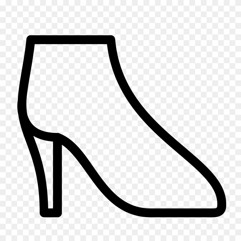 1600x1600 Heels Clipart Woman Shoe - Womens Shoes Clipart