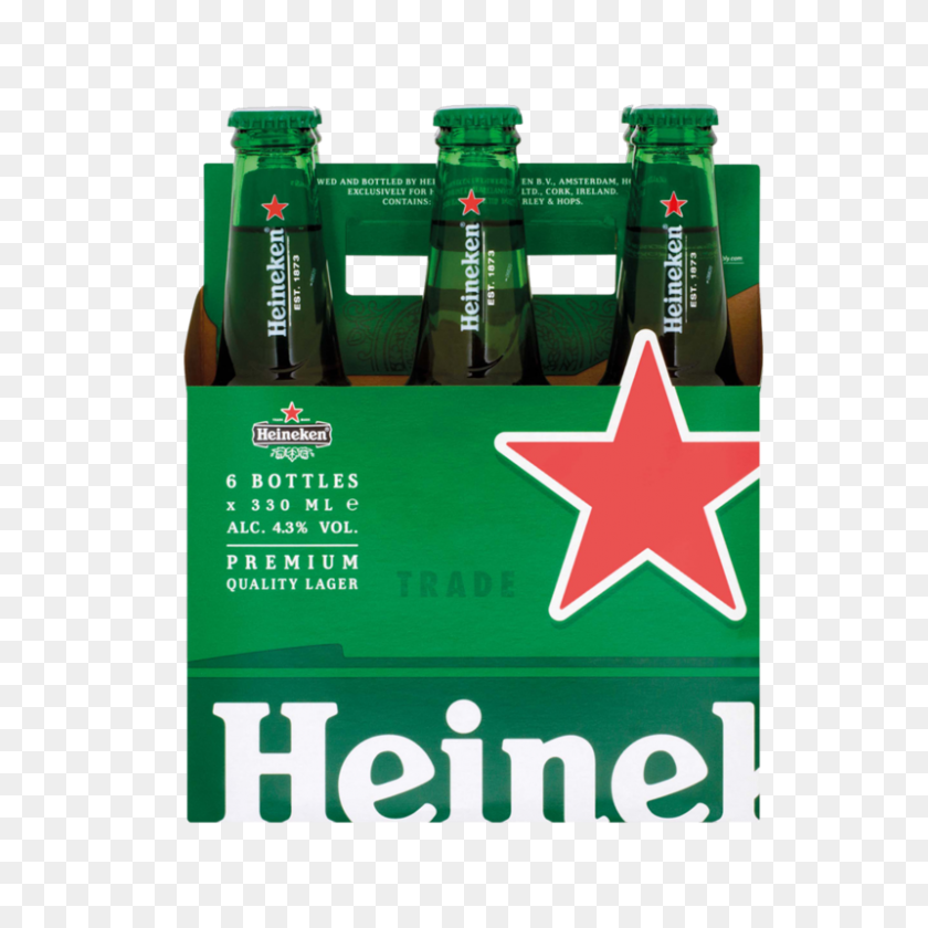 800x800 Heineken Bottle Pack - Heineken PNG