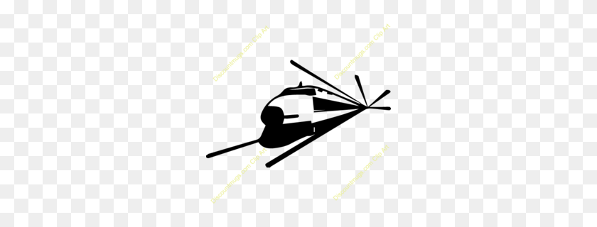 260x260 Helicóptero Blanco Y Negro Clipart - Blackhawk Helicopter Clipart