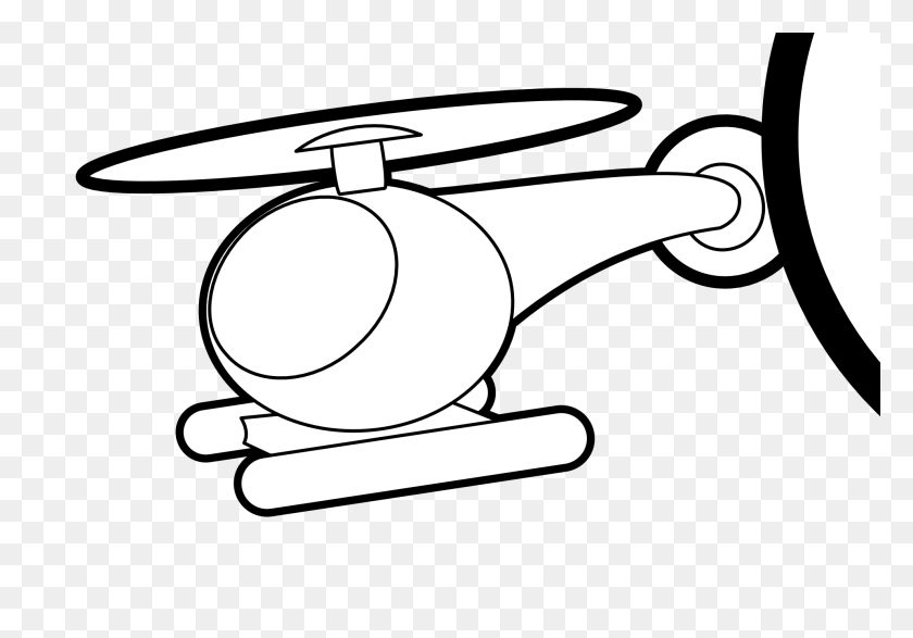 1979x1339 Helicopter Clipart Black And White - Helicopter Clipart Black And White