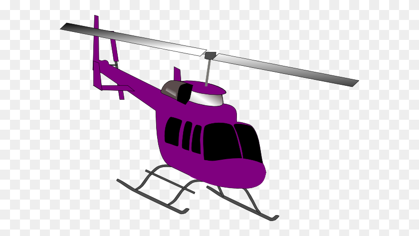 600x413 Helicóptero Clipart Púrpura - Prioridad Clipart