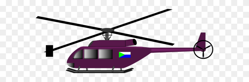 600x217 Helicóptero Clipart Púrpura - Ems Clipart