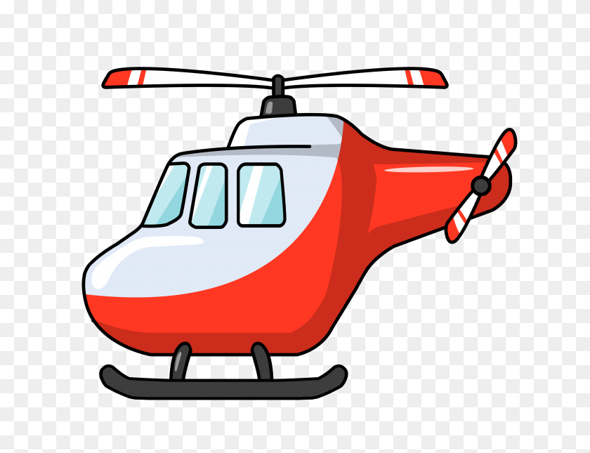 4000x3000 Красный Вертолет Для F - Богач Клипарт