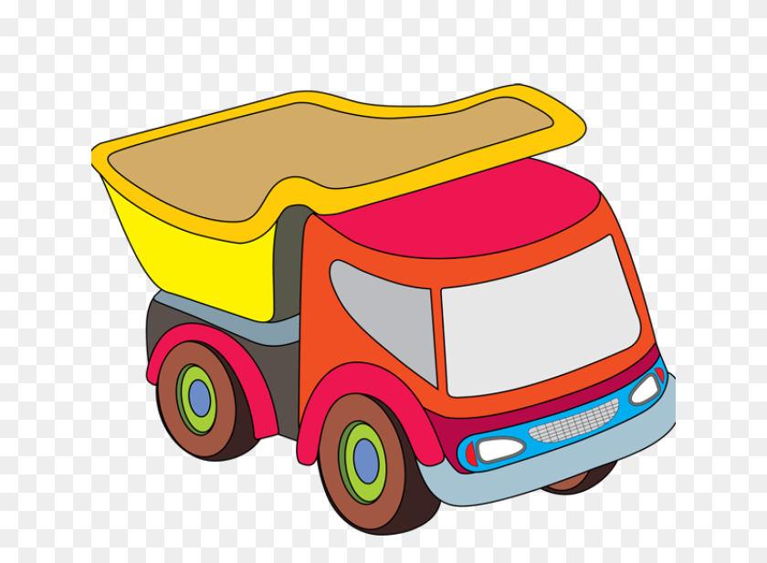 640x557 Helicopter Clipart Toy Truck - Semi Truck Clipart