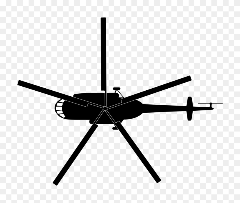 900x750 Helicopter Mil Mi Mil Mi Airplane Top View - Apache Clipart