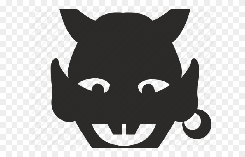 640x480 Hell Clipart - Devil Clipart Black And White