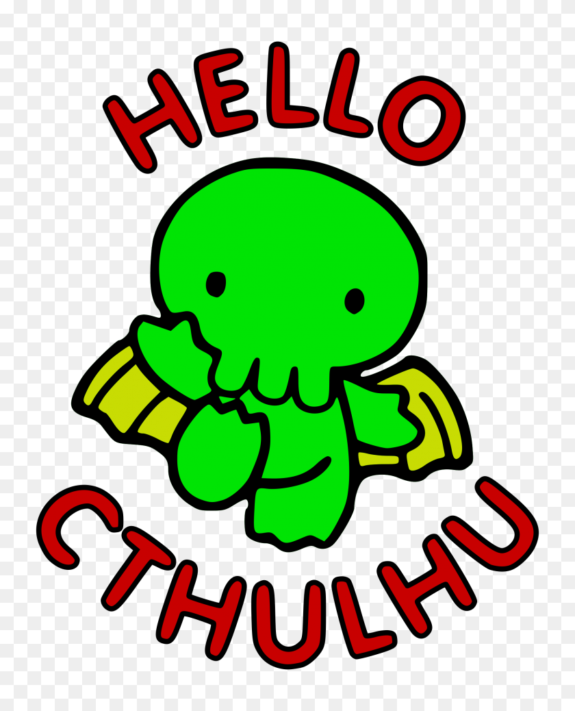 1913x2400 Hello Cthulhu Icons Png - Cthulhu PNG