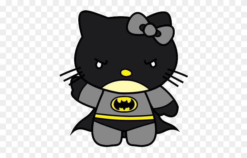 449x477 Hello Kitty Batman Cute Png Transparent - Cute PNG