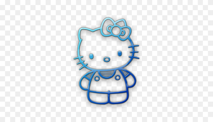 420x420 Hello Kitty Azul De Hello Kitty - Clipart De Hello Kitty