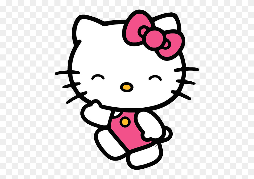 480x532 Hello Kitty Mariposa - Hola Png